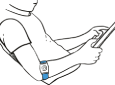 Boy wearing the heart sensor